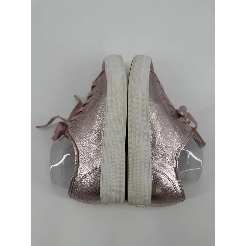 Keds Triple Kick Metallic Rose Gold Pink Platform Sneakers WH62011 Women 9